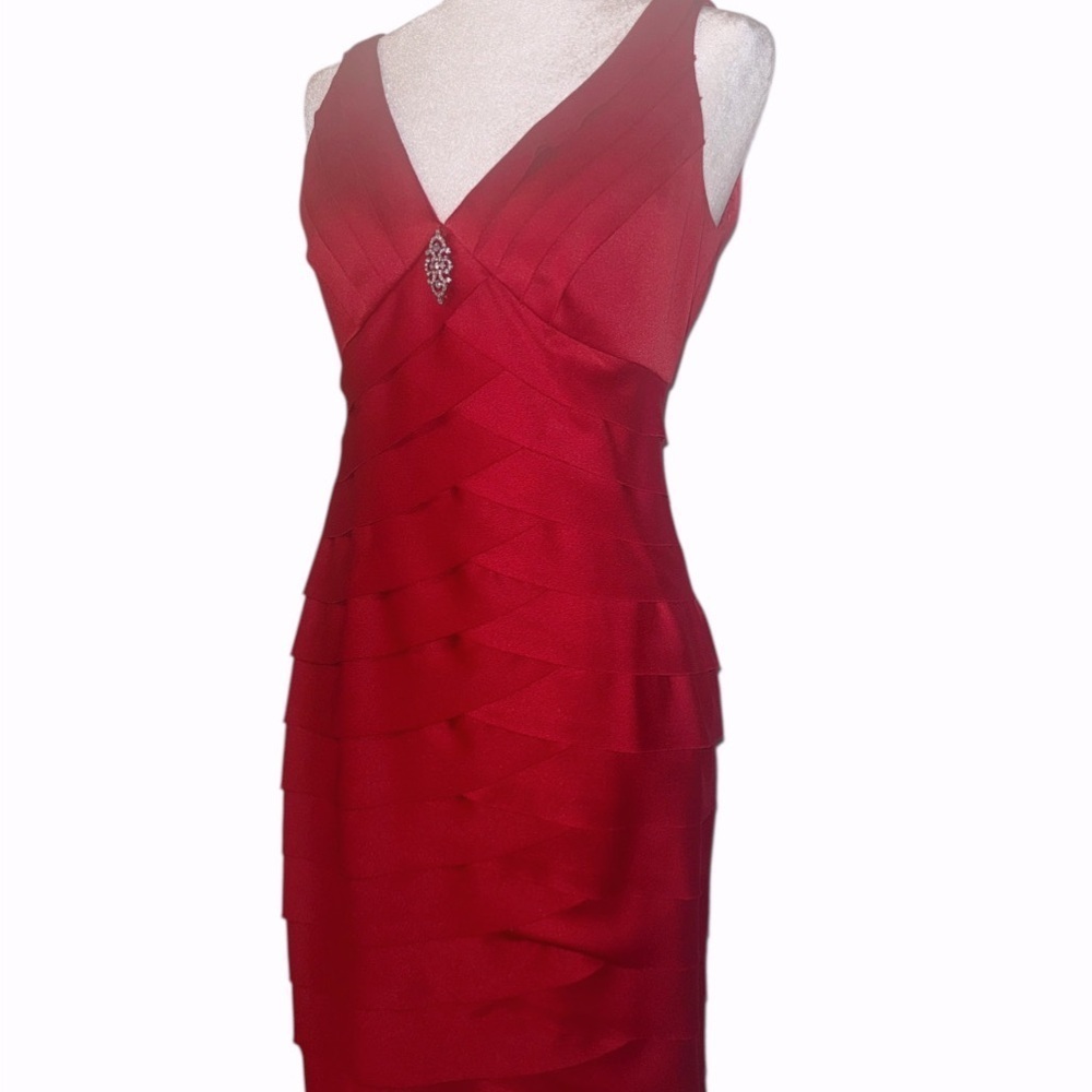 Vintage Red Sleeveless Dress
